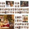 Christmas Dog Series Acrylic Advent Calendar Hanging Ornaments For Holiday Celebrations