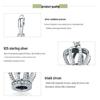 Sterling Silver Crown Pendant Necklace Charm SCC781
