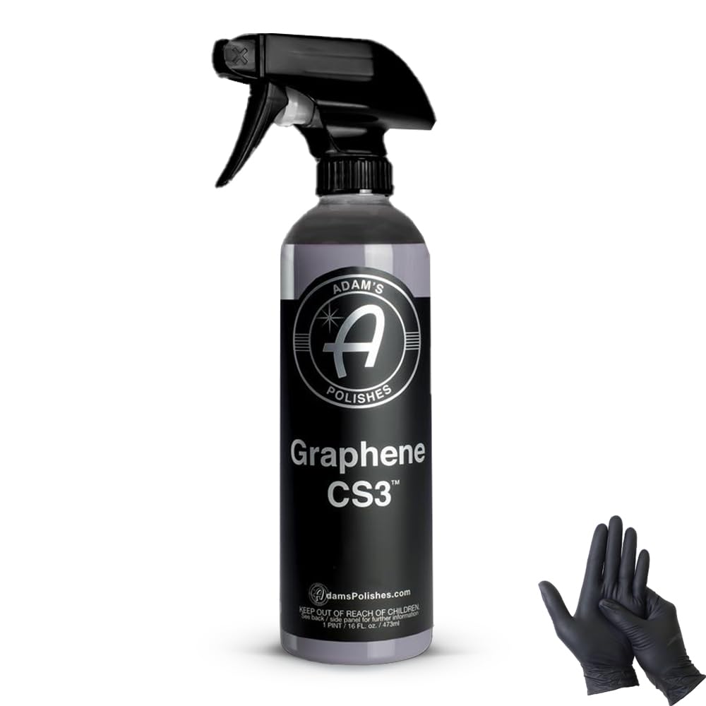 Adams Polish Graphene CS3 473ml Adams Oficiální Japonský Produkt 55001030043 Graphene CS3 Povlak pro Mytí Aut a Finální Úpravu Auta Car GO Nitrilové Rukavice v Balení Graphene