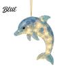 Elegant Tree Accessories Ocean Theme Christmas Ornaments 2D Flat Acrylic Hanging Decor with Sea Animal Xmas Party Favors Designs Holiday Decorations