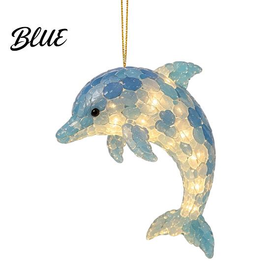 Elegant Tree Accessories Ocean Theme Christmas Ornaments 2D Flat Acrylic Hanging Decor with Sea Animal Xmas Party Favors Designs Holiday Decorations