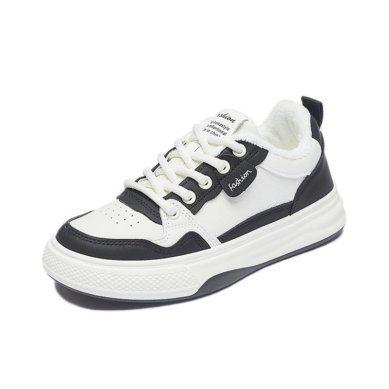 Damen Winter Warme Plateau-Sneaker Lässig Komfort Rutschfest Schnürschuhe Wanderschuhe mit Kunstfellfutter Leichte Tennis-Sneaker Schuhe für Damen