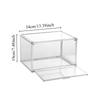 Transparent acrylic shoe box with lid, magnetic suction side opening door, shoe storage box
