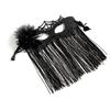 Halloween Masquerades Mask Venetians Mask Flower Tassels Veil Mask Mardi Gras Mask for Carnivals Party Costume Ball