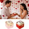 Bear Ring Box Cake Bear Cake Valentine's Day Supplies Reversible Ring Case For Wedding Valentine's Day Engagement Birthday Party