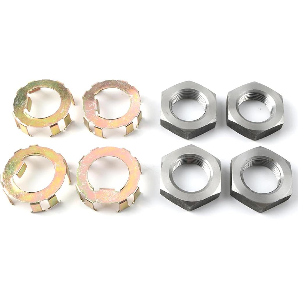 New Trailer Wheel Spindle Nut Retainer For 2 To 8K Dexter 6-190 6-191, 4 Nuts & 4 Retainers