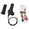 E Bike Controller 12V 500W Sensitive Color Head DC Motor Brushed Controller Three Speed Throttle Twist Grips Set