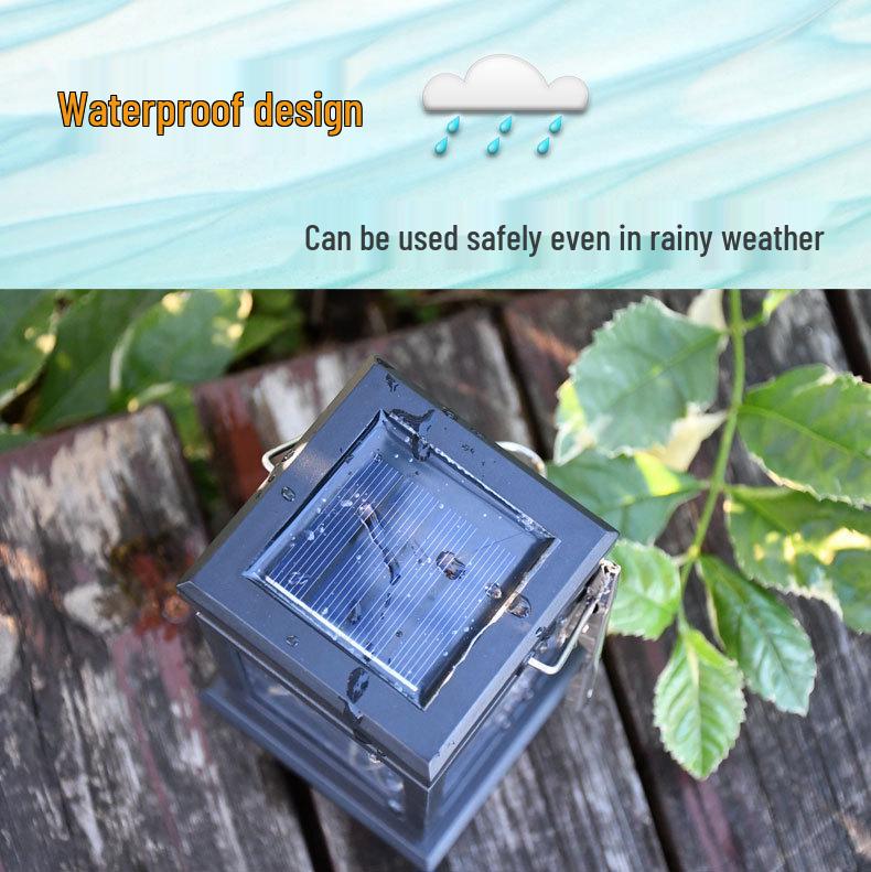 Cross-Border Solar Palace Lantern: Handheld Outdoor Hanging Light for Garden and Courtyard Decor.