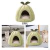 Cat Bed for Indoor Cats, Cute Pumpkin Cave House Tent Kitty Washable Nest