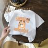 Kids Cute Honey Bluey Printed T Shirt Casual Soft Short Sleeve Tees for Boys Girls Cartoon Comfortable Summer Tops Est 2018