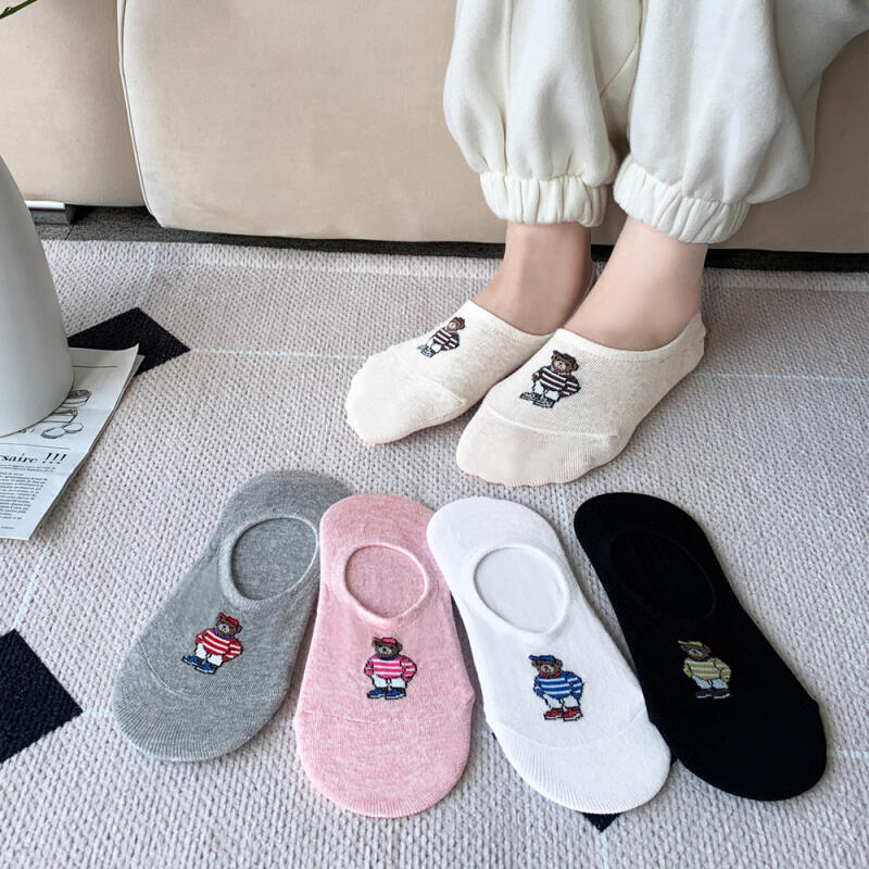 [Set of 10] Women s Papipou Slippers/Fake Socks 10 pairs of white