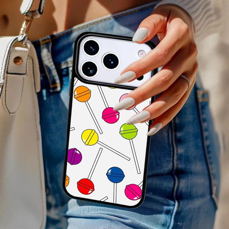 Red Lollipops Phone Case For iPhone 17 Air 14 15 13 12 Max Cover For Apple 16e 11 Pro Max Plus Coque