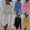 Bamboo Cotton Loose Beach Cardigan - Sun Protection Cover-Up