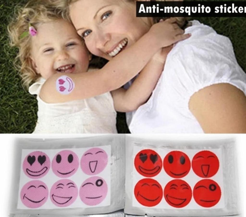 36Pcs Repellent Against Mosquitoes Sticker Patch Smiling Face Insect Repellent Cartoon Anti Mosquito Killer Sticker Random Color