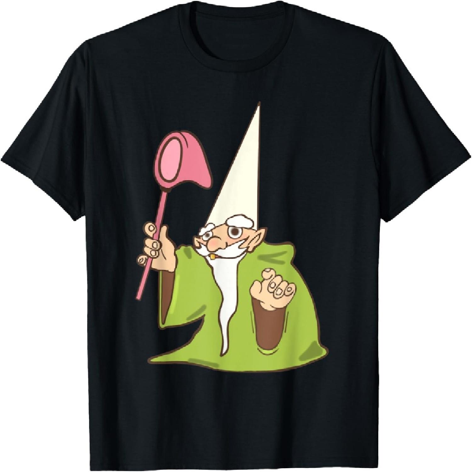 

Gnome Tiny Green Wizard, Funny Green Gnome , gnome T-Shirt XXXXXL чёрный