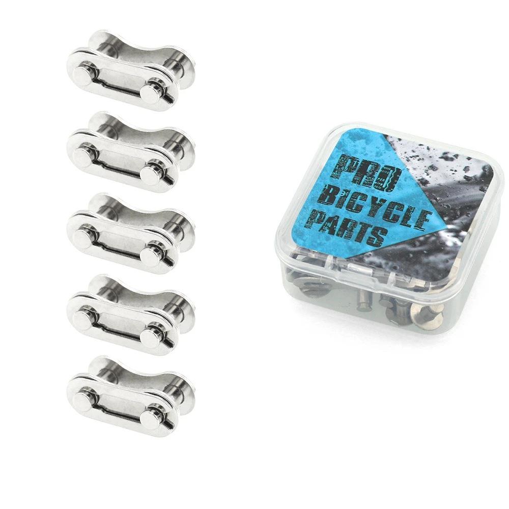 5 Pair Bicycle Chain Link Connector Joints Buttons Cycling Speed Quick Master Links For Mountain Bike 6/7/8/9/10/11/12S
