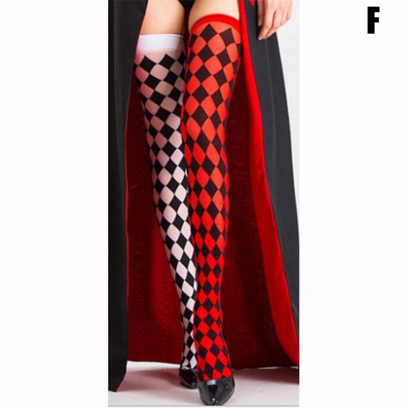 Clown Costume Plaid Knee-High 
