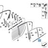 BMW 5 Series G38 Rear Exterior Window Weatherstrip