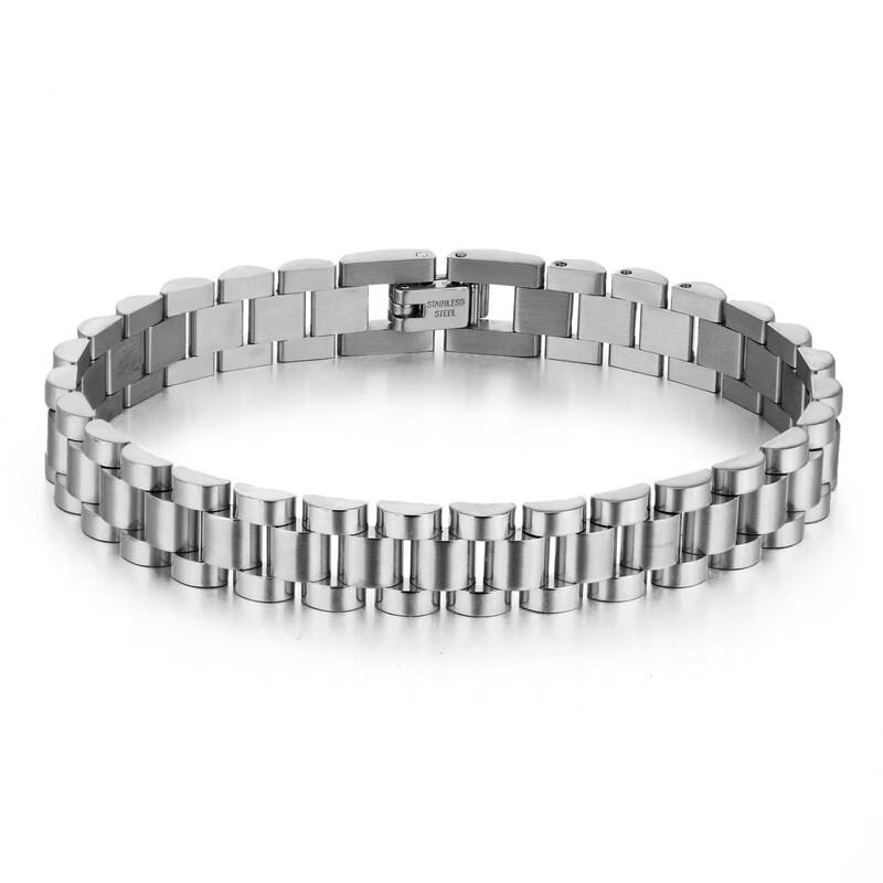 Geometrisches Edelstahlarmband für Herren Mit Personalisierbarer Gravurplatte Minimalistisch Mode