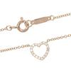 TIFFANY&Co. Metro Heart Necklace K18 Pink Gold/diamond 2g Women Used