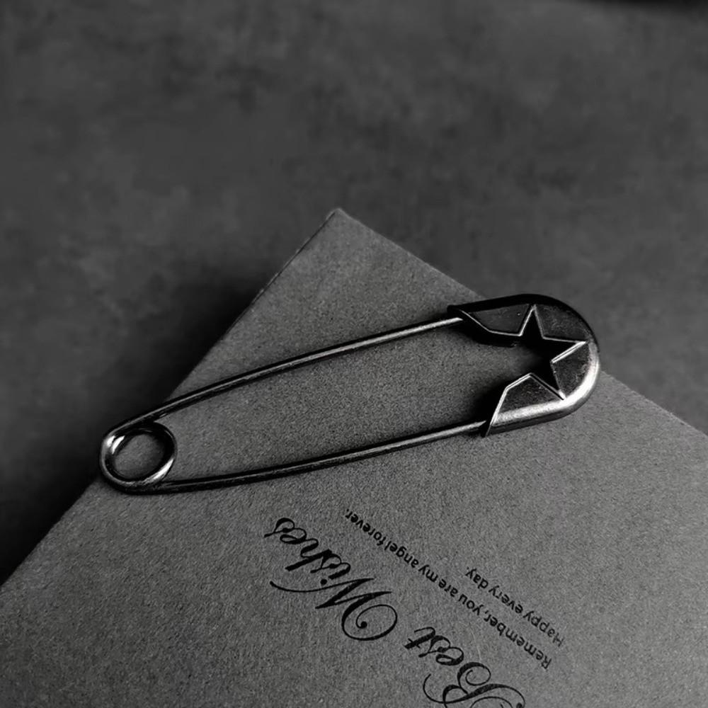 Adjustable Retro Large Pins Fixed Needle Clothing Metal Safety Pins Lapel Pin  Hat Coat Accessory