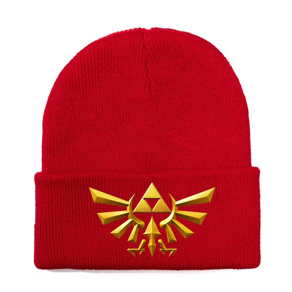Of Legend Zelda Printed Knit Hat With Ear Protection For Game Enthusiasts
