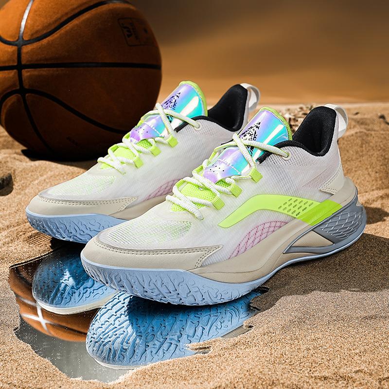 Middle school men's shoes 2025 new spring breathable basketball shoes training shoes running non-slip wear-resistant mesh sports shoes