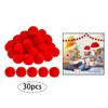 Balls - 30pcs Pompoms for Arts Craft DIY Projects Key Toys Christmas Wedding Party Home Decor