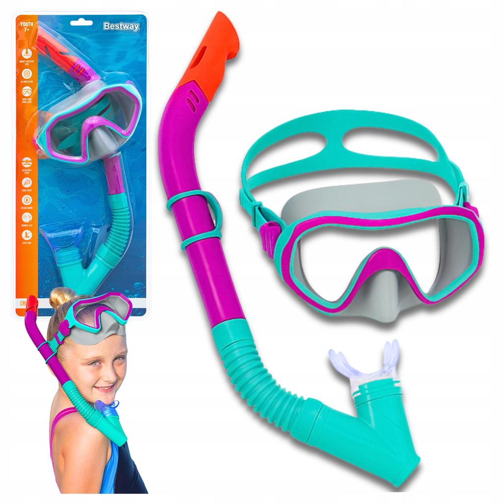 Tauchset: Maske mit Schnorchel, Schnorchel, Schwimmbrille Bestway