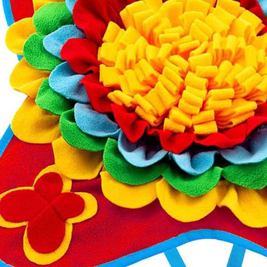 Pet Sniffing Pad Soft Tear Resistant Dog Snuffle Mat with Sound Pet Foraging Mat Treat Dispenser Pet Supply