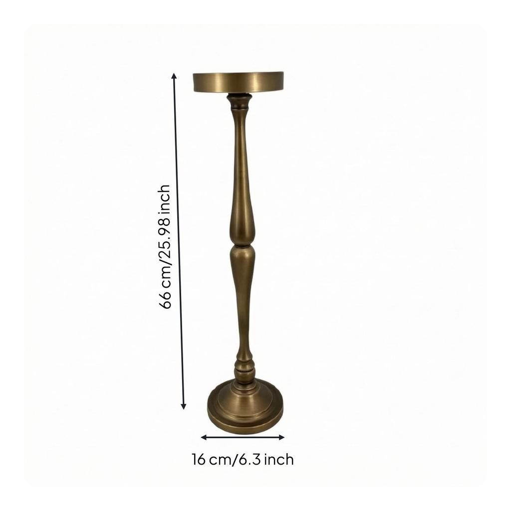 Bodenkerzenhalter Antik Bronze-Ton Kerze Hoch für