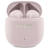 Fones de Ouvido Bluetooth Guess Estampado Logo Clássico Tws + Estação de Carregamento, Rosa/Pink