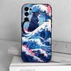 U-kiyo-e Ocean Waves art   Phone Case Black Silicone Soft For Samsung S25,S24,S21,S22,S23,S30,Ultra,S20,Plus,Fe,Lite