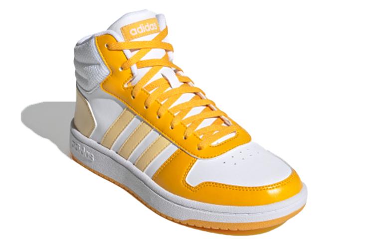 adidas Hoops 2.0 Mid 'Weiß Gelb' Damen G55054
