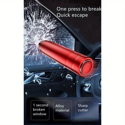 Car Safety Hammer Emergency Escape Tool - Rapid Window Breaker Seatbelt Cutter One Second Car Glass Breaker