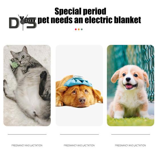 Heated Pet Pad 9 Temperature Adjustable Electric Heated Cat Bed Waterproof Pet Warming Blanket for Puppies Kittens Pregnant Pets