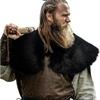 Viking Medieval Fur Shawl Cape Shoulder Accessory for Renaissance Cosplay Costumes