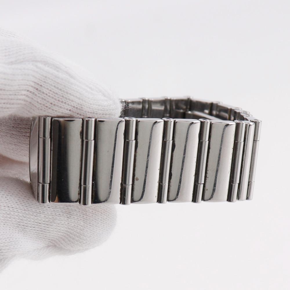 Omega Constellation Carree Watches 1528.46 Cal.1376 blackDial Stainless Steel/diamond Quartz Analog Display Women Used