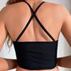 1pcs Sexy Mesh Camisole Crop Top Corset Ribbed Backless Underwear Fashion Women Casual BrassiereTank Top Bralette Lingerie