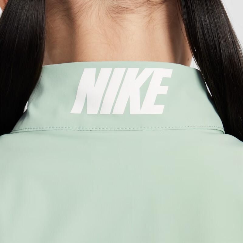 Nike Swoosh Stand Collar Fashion Versatile Long Sleeve Kids jackets Soft-Gray-Green II2415-099