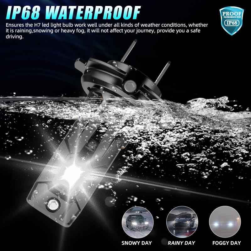 H7 LED 300W Mini H7 LED Headlight Bulb 60000LM CSP 6000K H4 H11 9005 9006 9012 Turbo LED Car Headlamp Wireless Diode Lamp 12V
