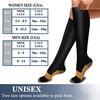Women's Solid Color Knee-High Copper Ion Compression Socks for Cycling