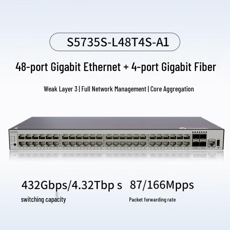 

Huawei Kunling S5735S-L48T4S-A1 Gigabit Managed Switch