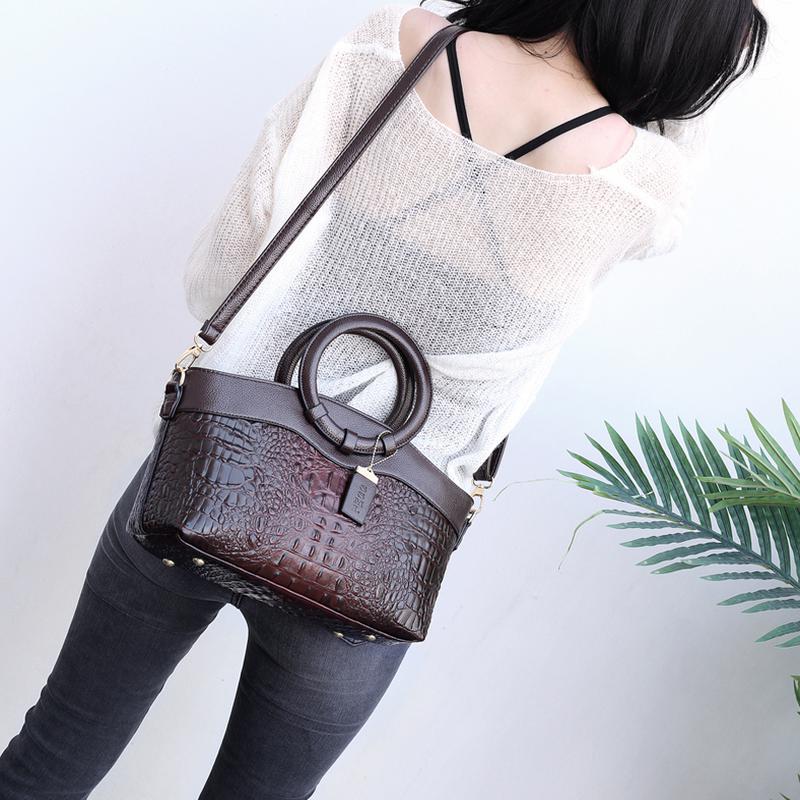 Női Luxus Kézitáskák Női Táskák Designer Crossbody táskák Női krokodil PU bőr kézitáska Női válltáska Retro kézitáska