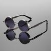KAMMPT Round Punk Sunglasses Men Fashion Vintage Multi-color Gradient Sun Glasses Trendy Classic Luxury Brand Designer Shades