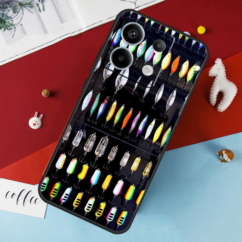 Fishing Tackle Case For Xiaomi Redmi Note 13 Pro 14 12 11 10 15 Pro Plus Redmi 10C 12C 13C 14C 15C 15 Cover