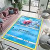 1 Peça Tapete com Estampa de Magikarp Cartas Pokémon Tapete para Sala de Estar Quarto de Crianças Tapete para Sofá Capacho Tapete de Chão Decoração de Casa Tapete Antiderrapante