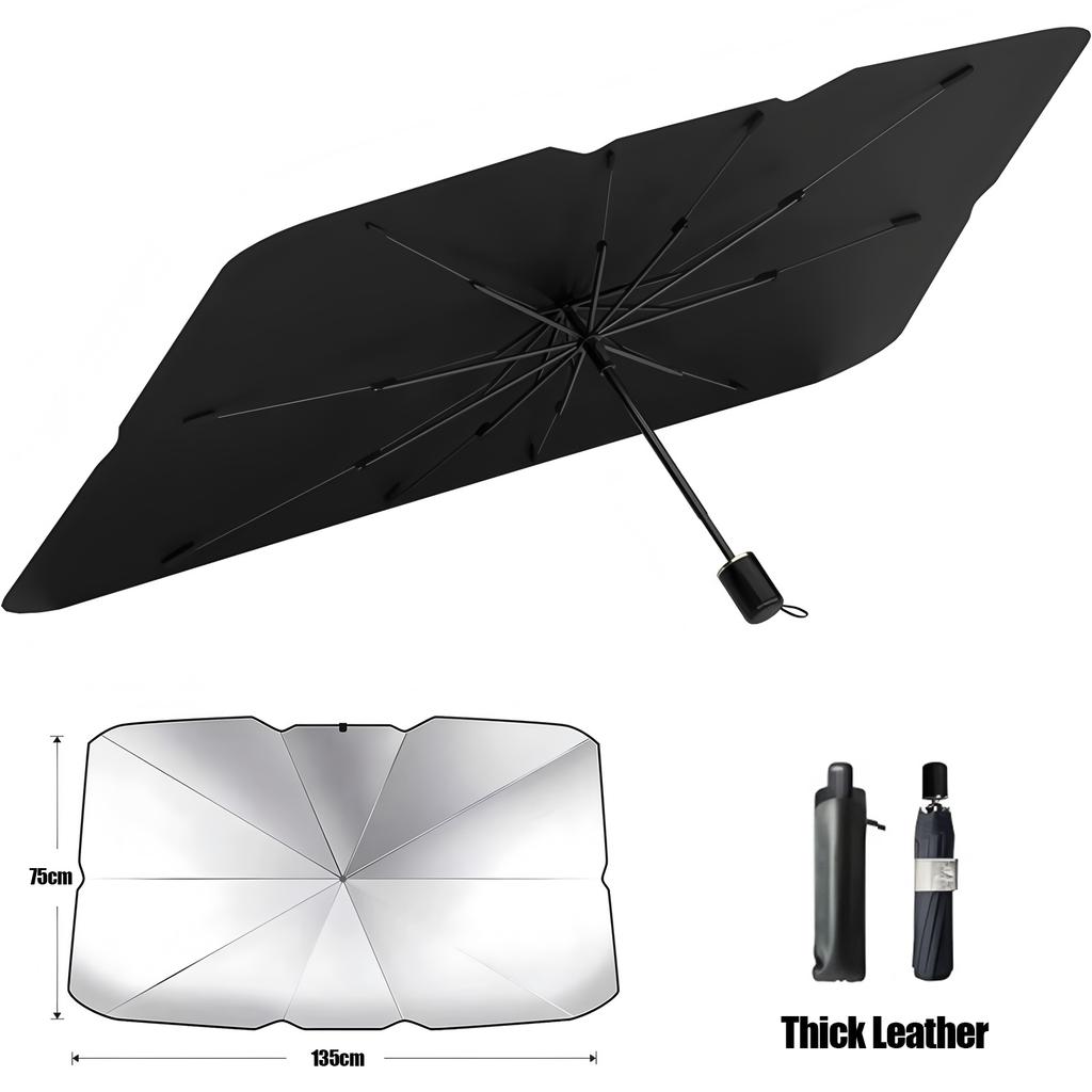 Car Windshield Sun Shade Umbrella 2026 Foldable Car Front Sunshade Auto UV Block Interior Protector Parasol Car Visor Covers Dome Lights 6