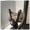 Women Small Underarm Bag Chinese Style Shoulder Bag Versatile Literary Prints Cloth Crescent Pack Portable Women's Handbags