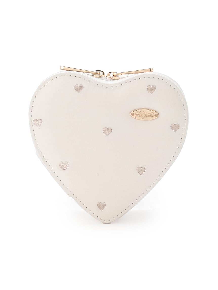Gelato Pique Accessory Pouch PWGB261670 OWHT Free Size Heart-Shaped Women s